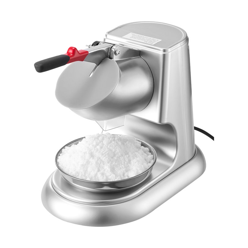 Commercial Electric Ice Crusher & Snow Cone Maker - Heavy Duty Stainless Steel Shaved Ice Machine for Home Bar