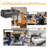 Lashanda 109.45"W L-shape Deep Seat Sectional Sofa Cloud Couch with One Ottoman