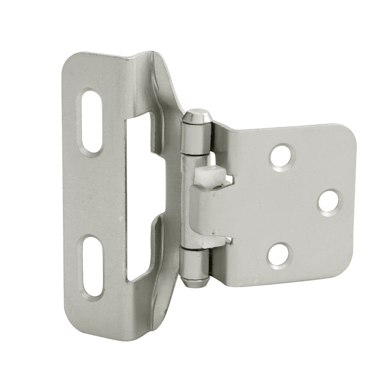 Charnière de porte simple superposée, Nickel satiné, 2