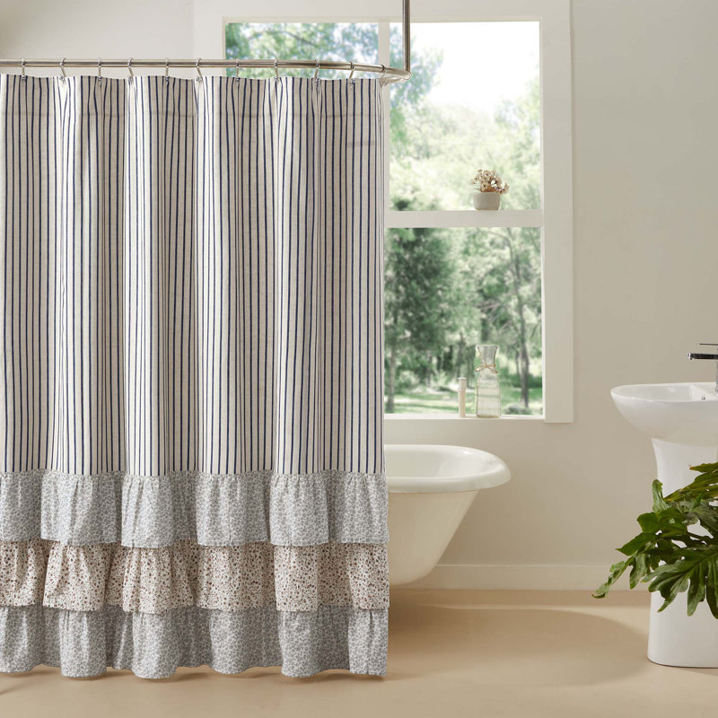 Liseron Striped Shower Curtain