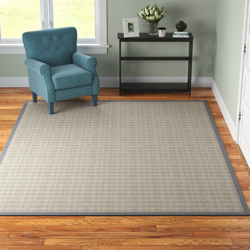 Tapis brun / gris en jute Arlen, Rectangle 10 pi x 14 pi