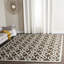 Tapis brun / crème touffeté à la main Daphne-24292703