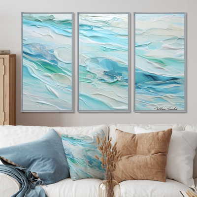 Océan charme liquide Art - ensemble de décoration murale océan