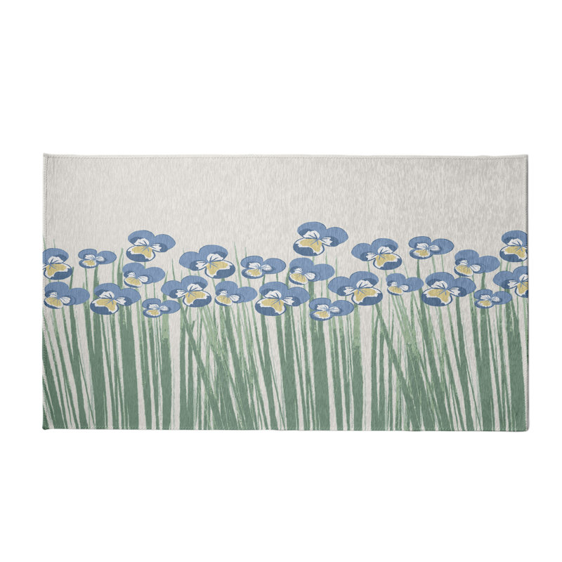 Alvordton Chenille Floral Indoor Rug, Rectangle 3' x 5'