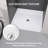 62"Wx38"D ADA Handicapped Acrylic Barrier Free Shower Base Rectangular Glossy White With Center Drain