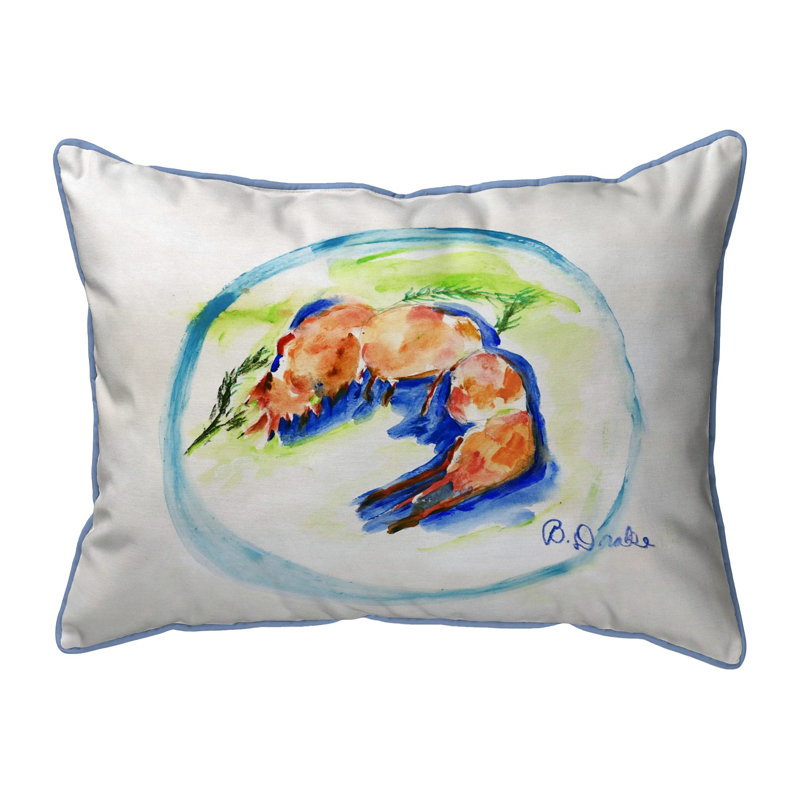 Coussin intérieur / extérieur à crevettes