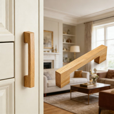 Poignées carrées à tiroirs d'armoire carrées - Poignées à trou unique de 7,5 pouces pour armoires de cuisine, armoires et meubles - Ensemble de 10