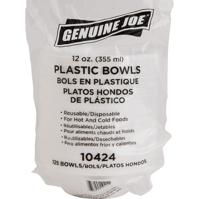 Bol en plastique réutilisables/jetables