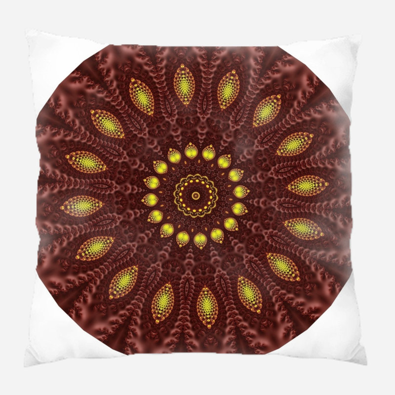 Floral Microsuede Reversible Throw Pillow
