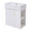 Meuble-lavabo flottant 21,6 po avec lavabo en céramique, rangement à droite-1249015191