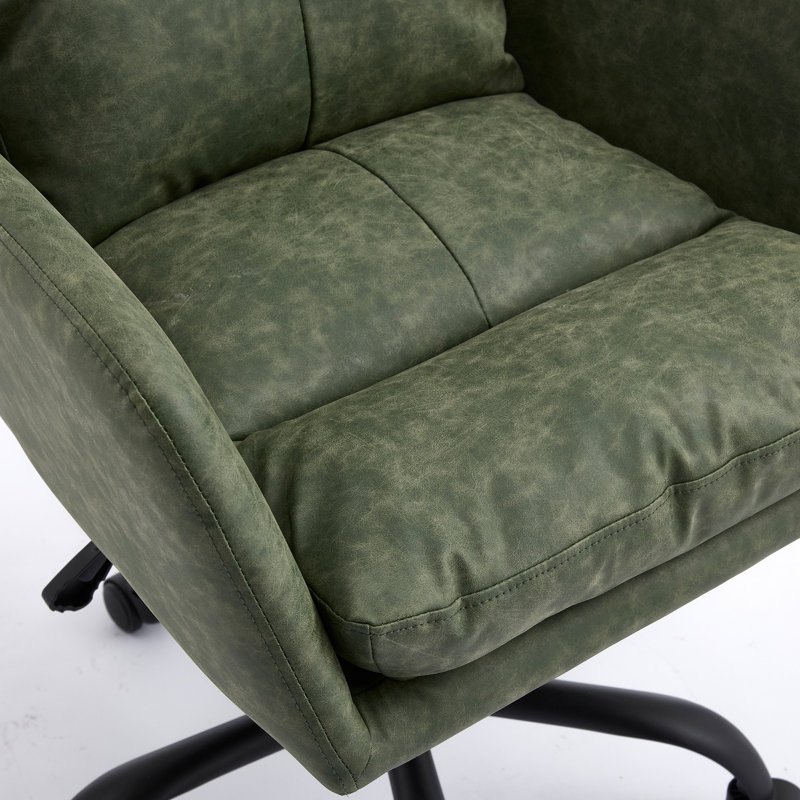 Chaise de bureau en cuir, Green