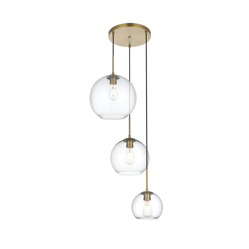 Trey Marvin , H 12 po x l 21 po x P 21 po, Trois lumières