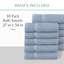 Ensemble de serviettes 10 pièces Willow - 100% coton peigné, qualité supérieure 630 g / m², bleu, ultra doux et très absorbant (ensemble de serviettes de bain 10 pièces)-1833370076-1833370079