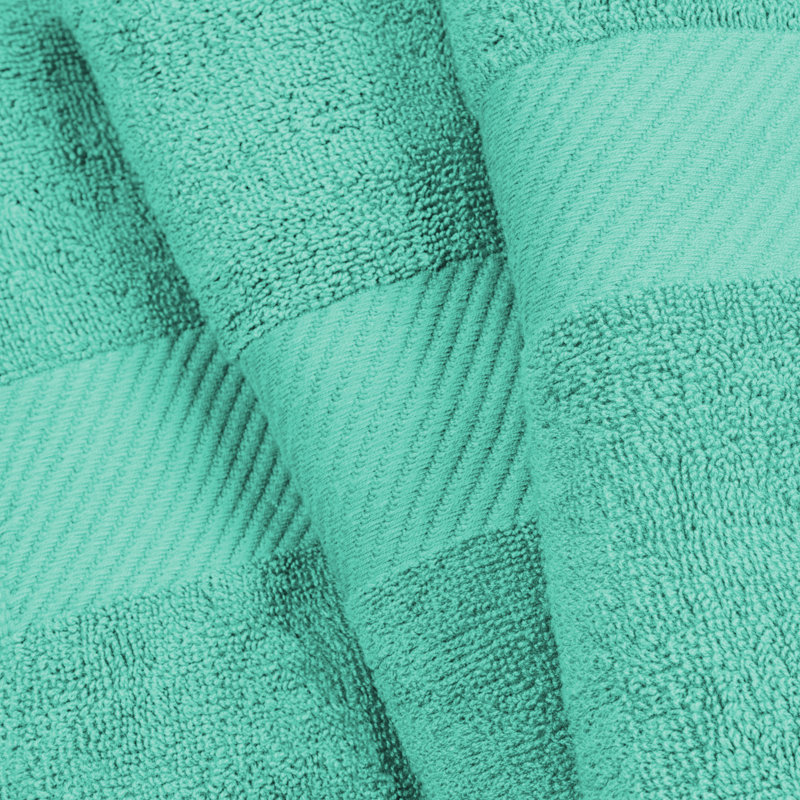 Ensemble de serviettes 100% coton Blue GSM, Vert