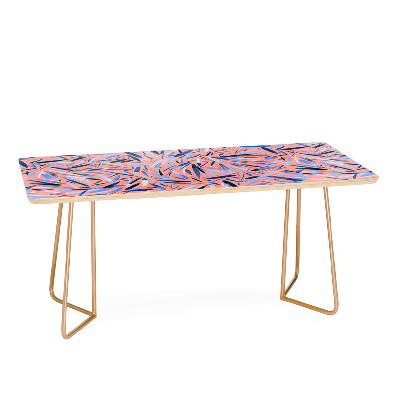 Table basse pluie de noël nicola design, Or