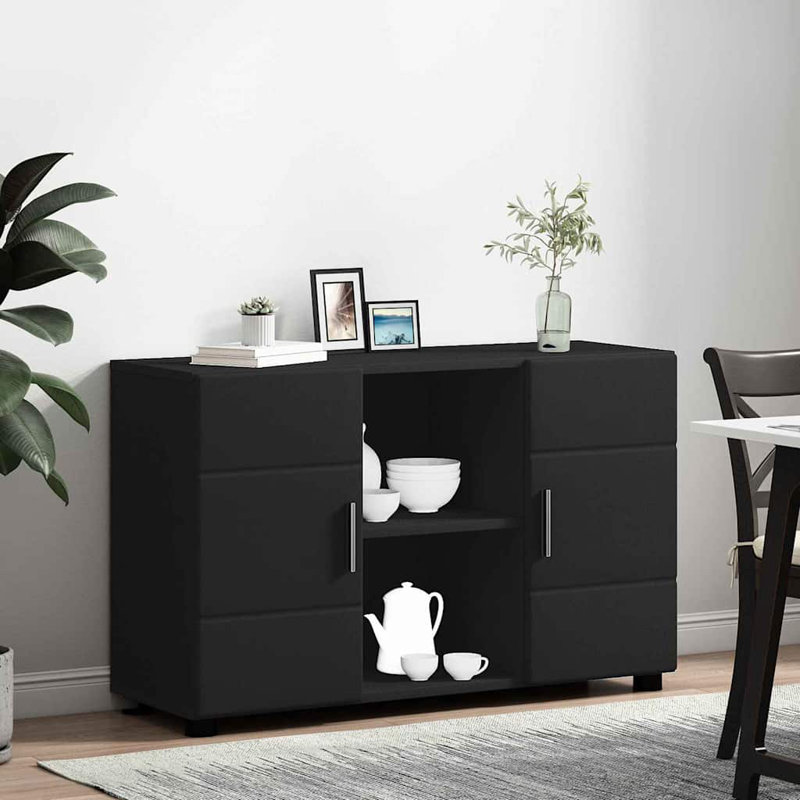 Rectangle Accent Cabinet, Black