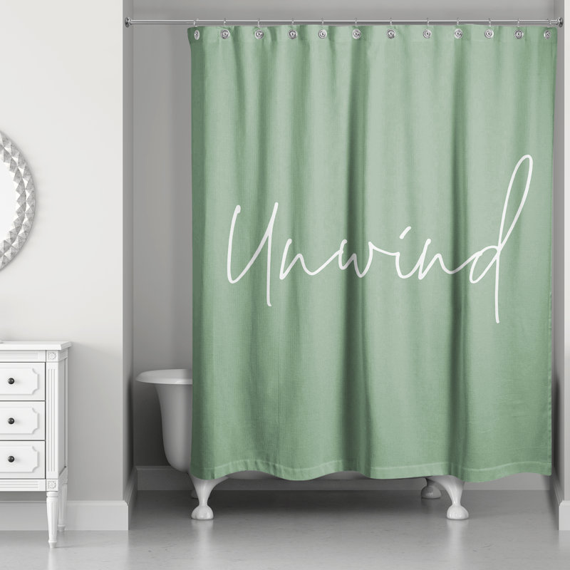 Rideau de douche Perine, Vert