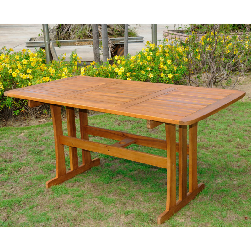 Table de salle à manger en bois massif Searcy
