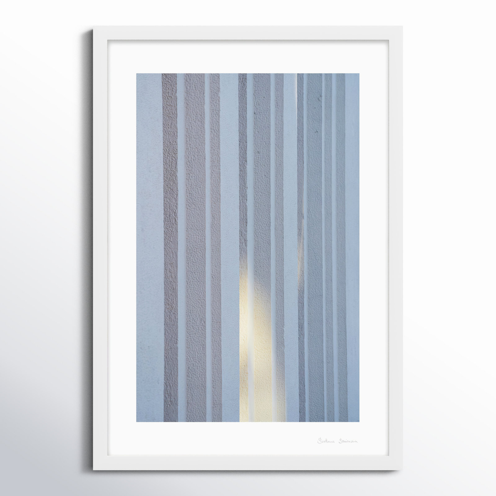 Ludvig "Sun and Concrete 2" Photo Print, White, 38" H x 26.5" W x 1.25" D