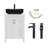 Kreutzer 24.4'' Single Bathroom Vanity with Manufactured Wood Top-872938426-891726689-891726690