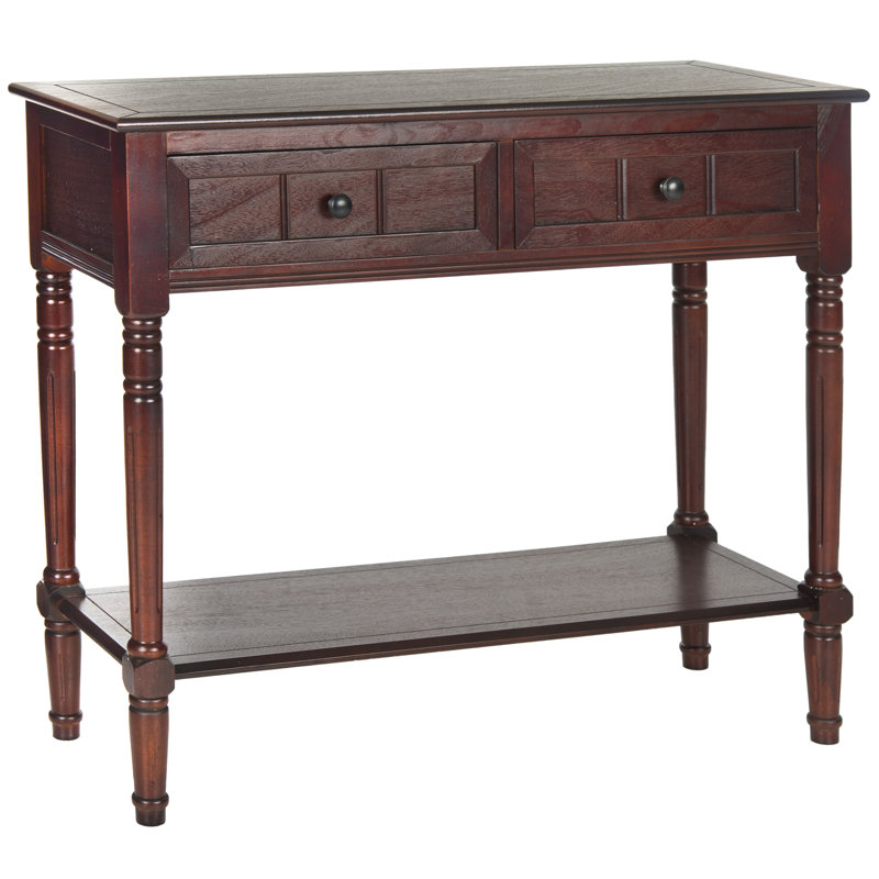 Console en bois massif 35,8 po Malmesbury, Cerise foncée
