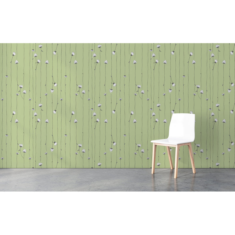 Rouleau de papier peint Mountain Rose L 24 pi x l 25 po, Menthe