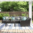 Fionnula 6 Piece Rattan Sectional Seating Group With Sunbrella Cushion Covers
