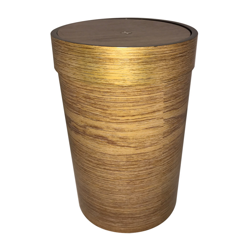 Manufactured Wood Swing Top Rubbish Bin - 8L