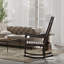 Chaise berçante compacte classique avec design industriel compact