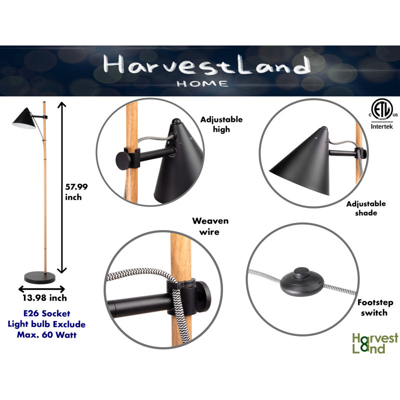57.99'' Task Floor Lamp