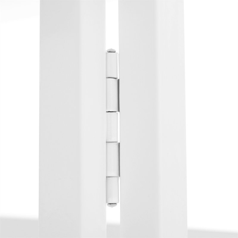 Foldable Computer Desk With Wheels, White