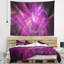Tapisserie mauve à motif abstrait fractal-28497194