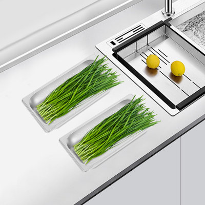 2-Pack Perforated Steam Table Food Pan