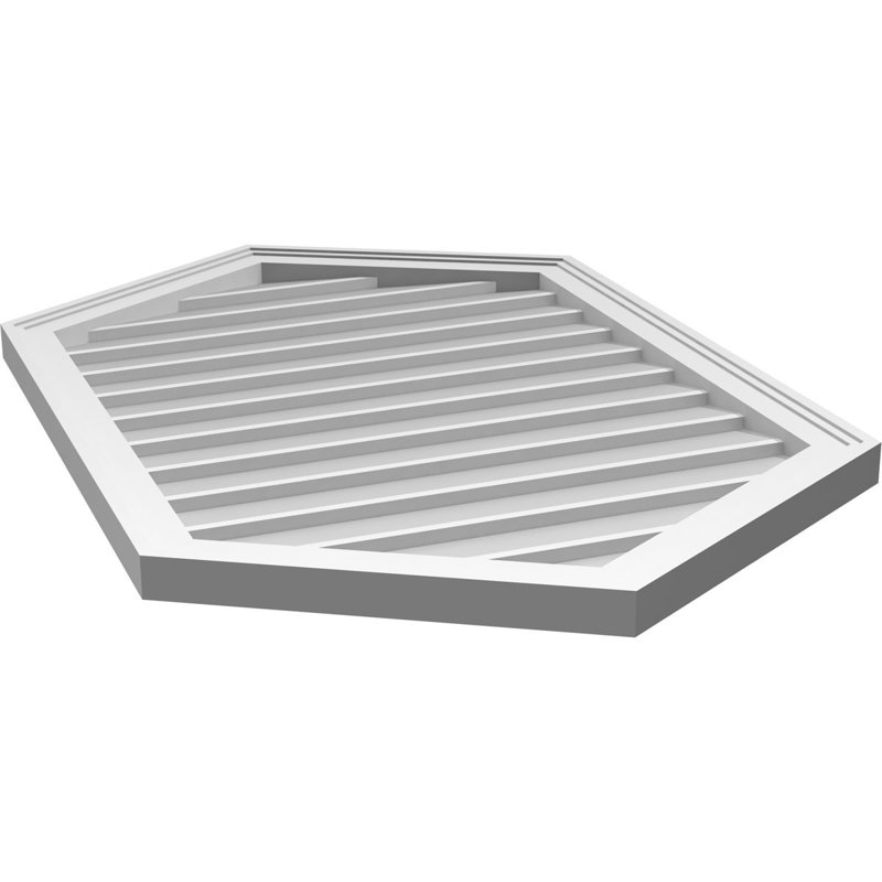 Ventilé vertical à pignon vertical 7/12 po, H 40 po x l 26 po x P 1,5 po