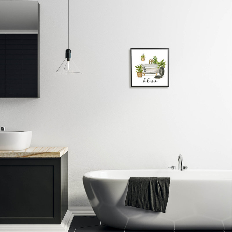 Bliss, diverses plantes en pot, estampe numérique par Nan, Giclée encadrée noir minuit, H 12 po x l 12 po x P 1,5 po