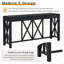 Console en placage d'acacia 60 po avec 4 tiroirs spacieux-376516544