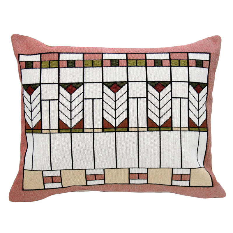 Geometric Cotton Blend Throw Pillow