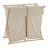 Double X‑Frame Laundry Hamper with Folding Beech Frame and Washable Poly‑Cotton Bags and-1760058445