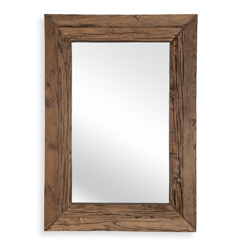 Grand miroir en pin récupéré Rennick