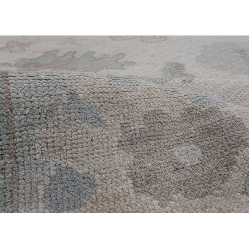 Tapis turc Oushak fait à la main 8 pi 8 po x 10 pi 7 po