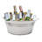 Enameled Galvanized Steel Planter / Beverage Tub.-658283562-658283563