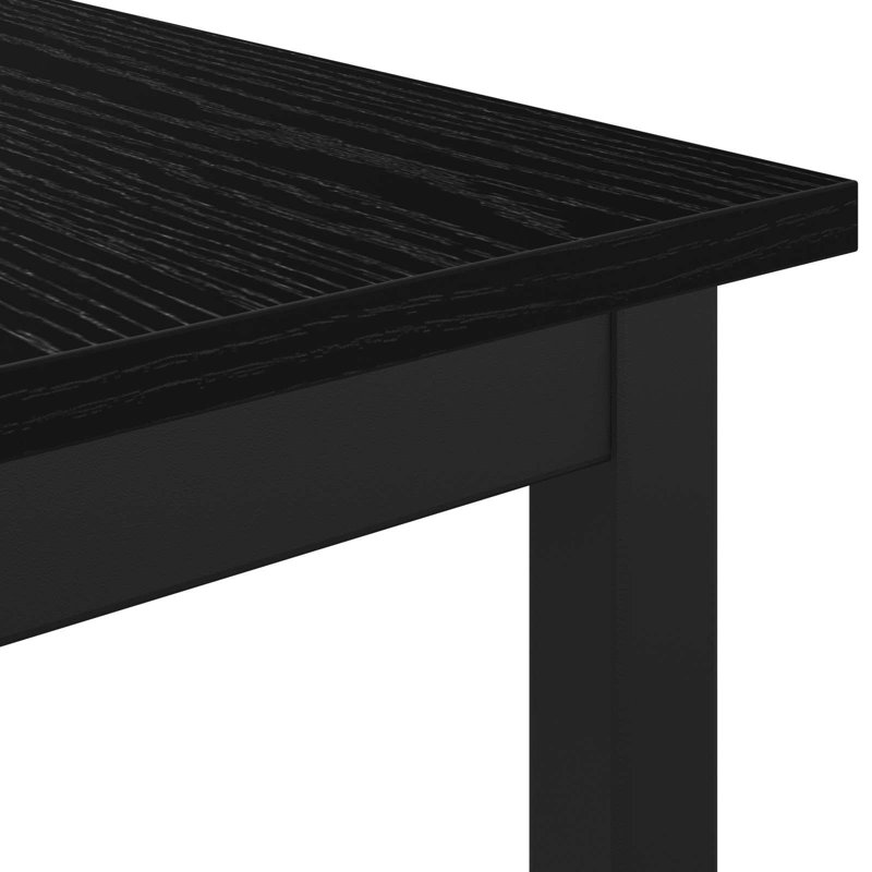 Bench, Black Oak, 45cm H x 80cm W x 35cm D