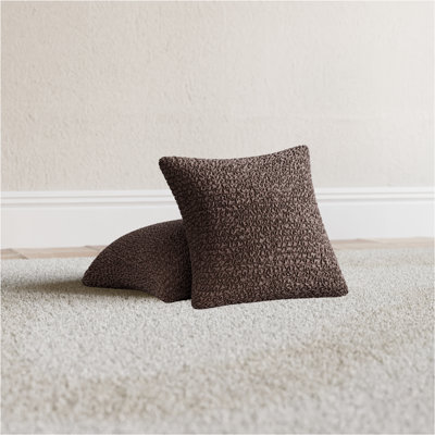 Stretchy Slipcover for Throw Pillow - Italian Style & Premium Quality - CottonRich Collection (Set of 2)