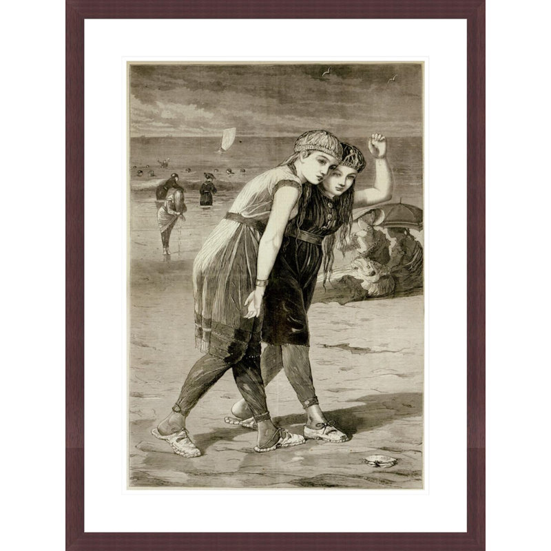 «The Bathers» par Winslow Homer - impression giclée encadrée, H 29,5 po x l 22,48 po