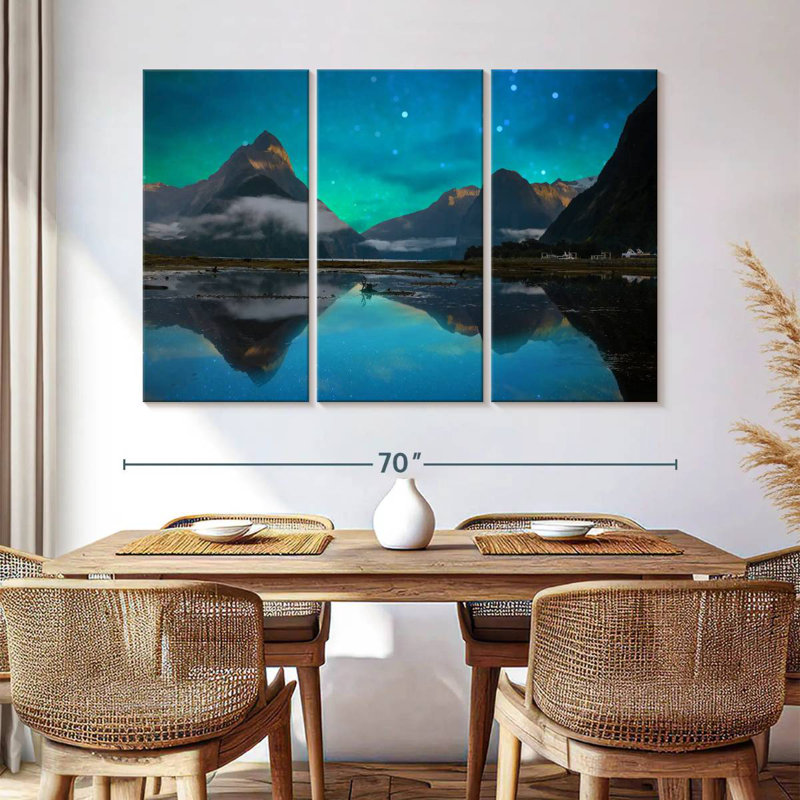 Rorry Milford Sound Night Reflection, 42" H x 65" W