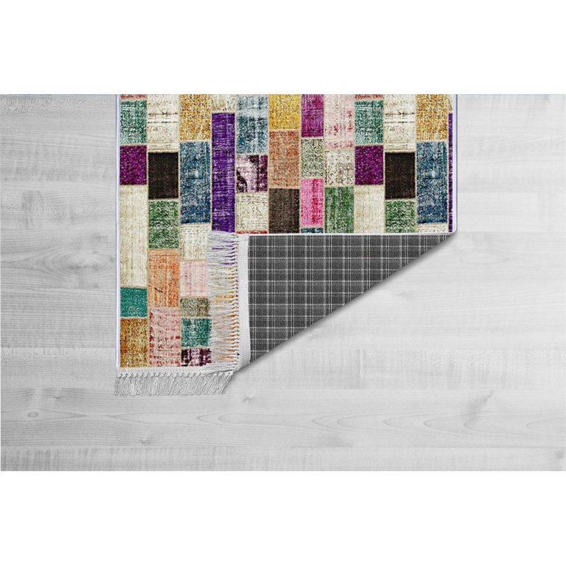 Luxurious Velvet Area Rug, 5.9 x 9.2 Feet | 100% Velvet Fabric, 100% Cotton Sole, 0.4 in Pile Height | Antibacterial, Non-Slip, Machine Washable | Elegant 3D Digital Print for Living Room & Bedroom Decor