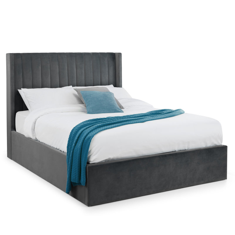 Upholstered Ottoman Storage Bed with Mattress, Kingsize (5')