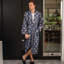 100% Cotton Velour Mid-Calf Bathrobe with Pockets-75051874