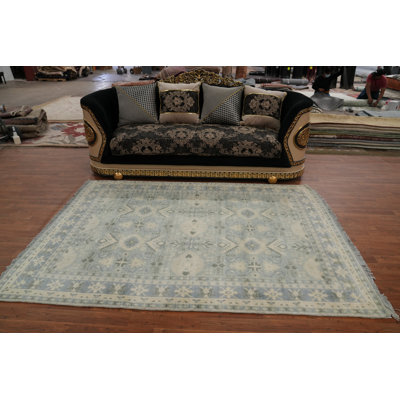 Geometric Oriental Oushak Oriental Area Rug 6x8