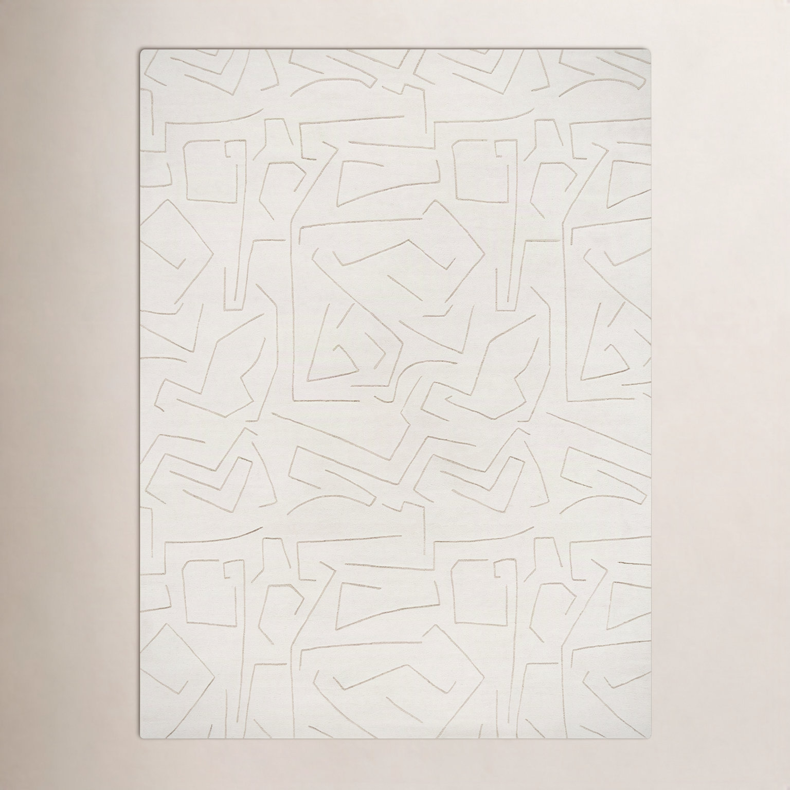 Lorette Hand-Tufted Abstract Rug, Rectangle 8' x 10'